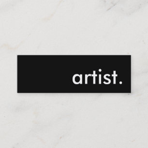 artiest. mini visitekaartje