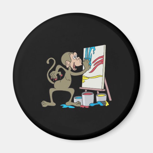 artiest monkey magneet (Voorkant)