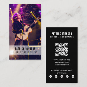 Artiest Muzikant Songwriter Foto Sociale Media Visitekaartje