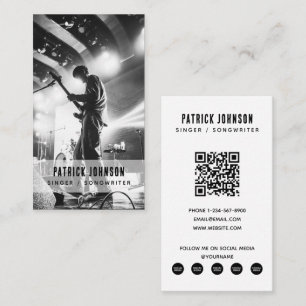 Artiest Muzikant Songwriter Foto Sociale Media Visitekaartje