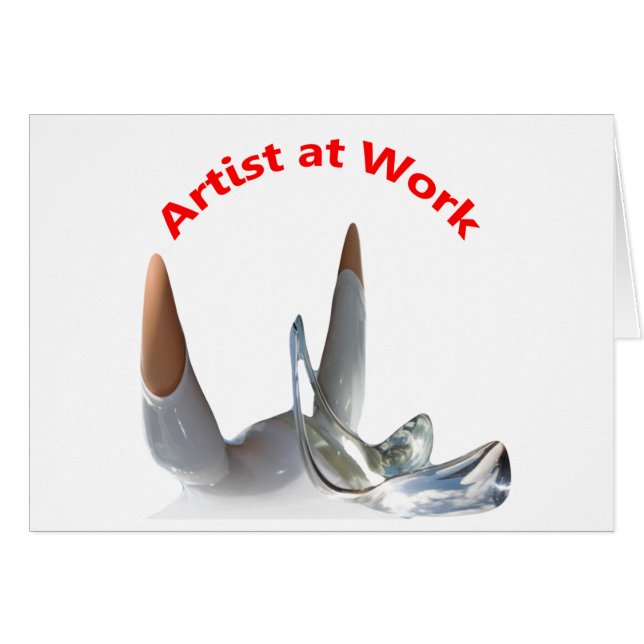 Artiest op het werk (Voorkant Horizontaal)