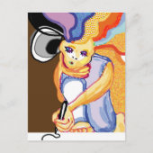 Artiest op het werk briefkaart (Voorkant)