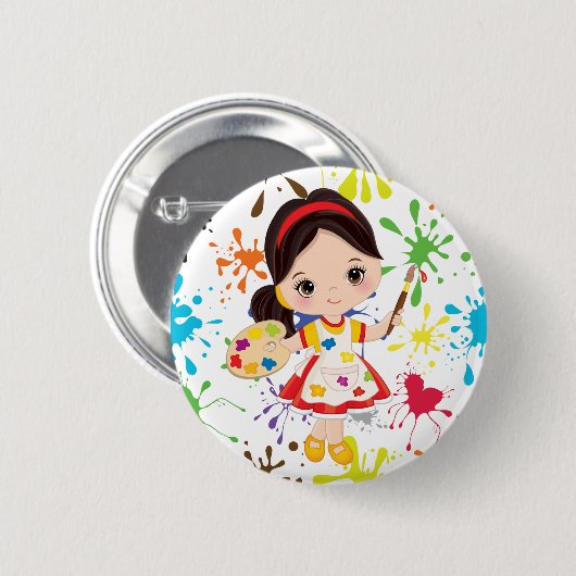 Artiest op het werk Button (Voorkant /achterkant)