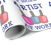 Artiest op het werk cadeaupapier (Rol Hoek)