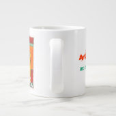 Artiest op het werk grote koffiekop (Achterkant)