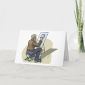 Artiest op het werk kaart (Voorkant)
