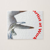 Artiest op het werk legpuzzel (Horizontaal)