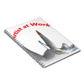Artiest op het werk notitieboek (Rechterzijde)