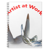 Artiest op het werk notitieboek (Voorkant)