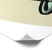 Artiest op het werk poster (Hoek)