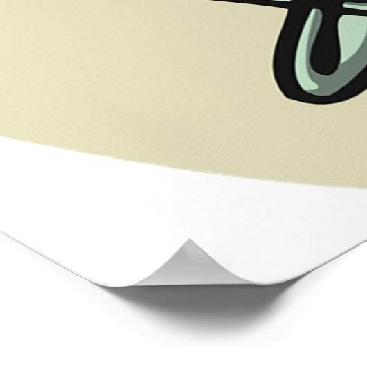 Artiest op het werk poster (Hoek)