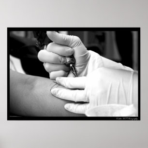 Artiest op het werk poster