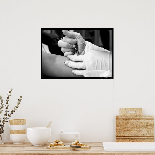 Artiest op het werk poster (Keuken)