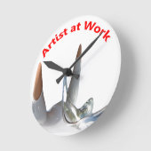 Artiest op het werk ronde klok (Hoek)