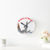 Artiest op het werk ronde klok (Huis)