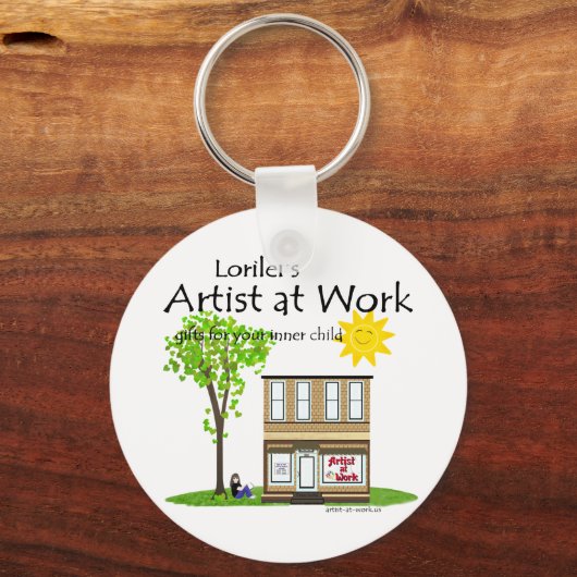 Artiest op het werk Sleutelhanger (Voorkant)