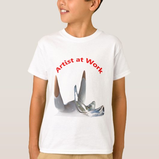Artiest op het werk t-shirt (Voorkant)