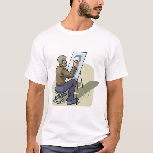 Artiest op het werk t-shirt (Voorkant)