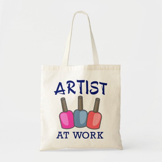 Artiest op het werk tote bag (Voorkant)