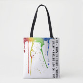 Artiest op het werk tote bag (Voorkant)