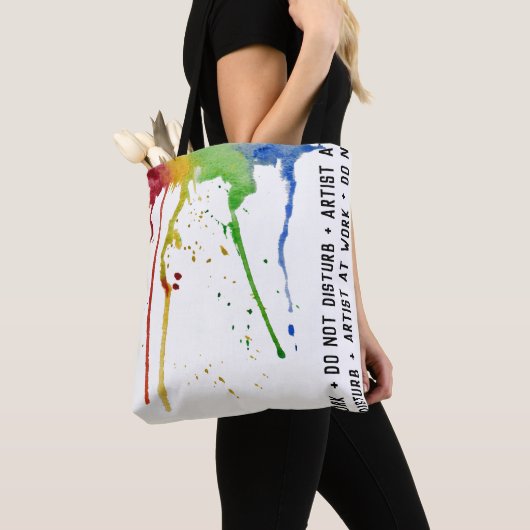 Artiest op het werk tote bag (Dichtbij)
