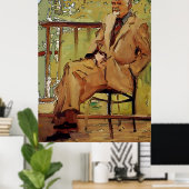 Artiest op Porch Poster (Thuiskantoor)