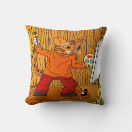 Artiest Painter Cat Kussen