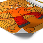 Artiest Painter Cat Poster (Hoek)
