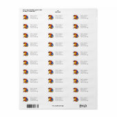 Artiest Painters Palet Colorful Address Label (Full Sheet)