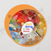 artiest palet art show kaart (Voorkant / Achterkant)