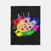 Artiest Palette Artist Fleece Deken (Voorkant)