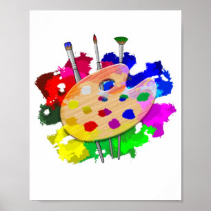 Artiest Palette Artist Poster