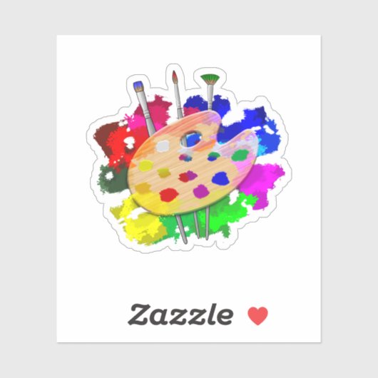 Artiest Palette Artist Sticker (Vel)