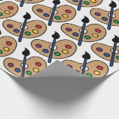 Artiest Palette Cadeaupapier (Hoek)