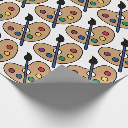 Artiest Palette Cadeaupapier (Hoek)