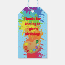 Artiest Party Favor Label