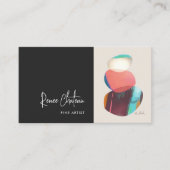 Artiest Photo Black - aanpasbare venstergrootte Visitekaartje (Voorkant)