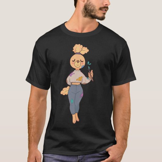 Artiest Poodle T-shirt (Voorkant)
