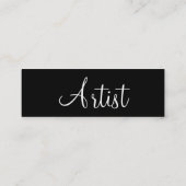 Artiest Profile Card -  Mini Visitekaartje (Achterkant)