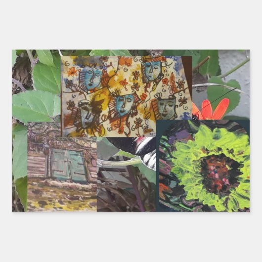 Artiest Rap Wrapping Paper Flat Sheet Set van 3 (Voorkant 2)