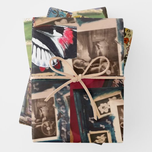 Artiest Rap Wrapping Paper Flat Sheet Set van 3 (In situ)