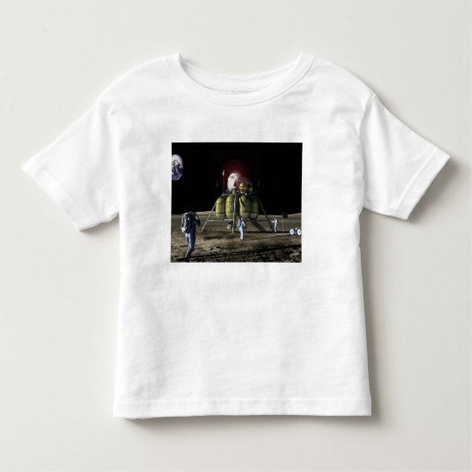 Artiest renditie van een nieuw ruimteschip naar de kinder shirts (Voorkant)