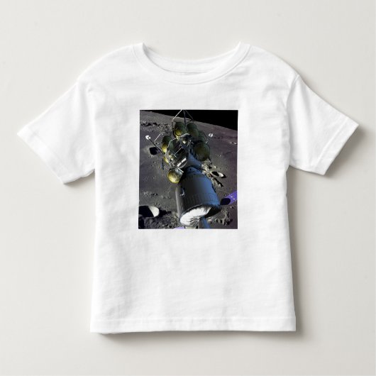 Artiest renditie van een nieuw ruimteschip naar de kinder shirts (Voorkant)