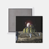 Artiest renditie van een nieuw ruimteschip naar de magneet (Voorkant / Achterkant)