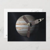Artiest rendition JUNO orbiter at Jupiter Briefkaart (Voorkant / Achterkant)