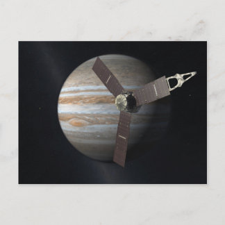 Artiest rendition JUNO orbiter at Jupiter Briefkaart