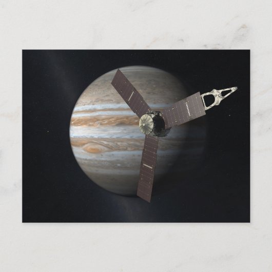 Artiest rendition JUNO orbiter at Jupiter Briefkaart (Voorkant)