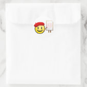 Artiest Ronde Sticker (Tas)