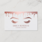 Artiest Roos Gold Driving Lashes & Brows Visitekaartje (Voorkant)