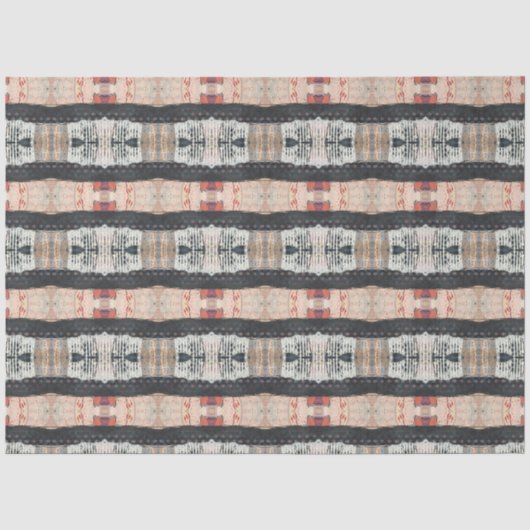 Artiest Roze Beige Bruin Groot Abstract Geometrisc Tissuepapier (Voorkant)